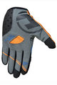 HAVEN Mănuși cu degete lungi de ciclism - SINGLETRAIL LONG - negru/portocaliu